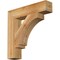 Ekena Millwork Imperial Block Rough Sawn Bracket, Western Red Cedar, 4"W x 20"D x 20"H BKT04X20X20IMP05RWR - alternate 1